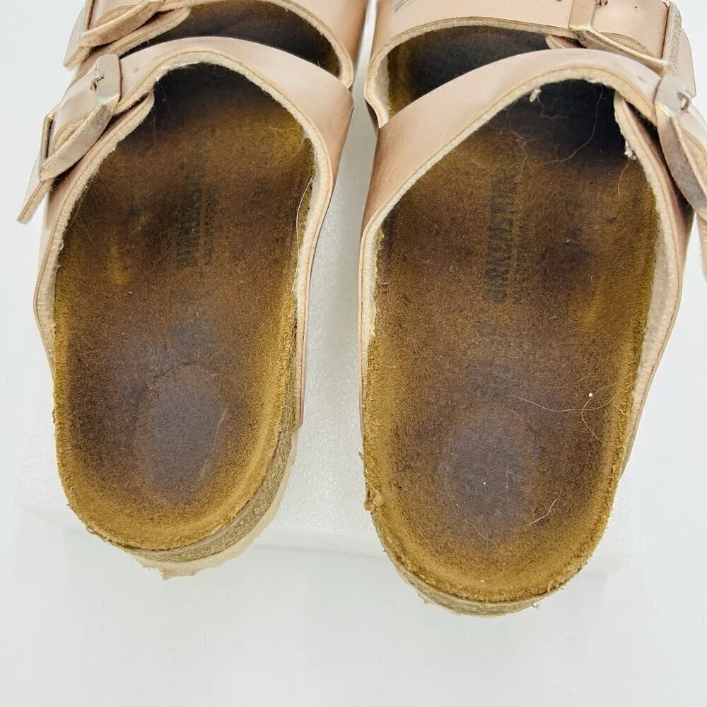 Birkenstock Girls Arizona Kids Slides Sandals Sz US 3-3.5 / 34 EU Rose Gold